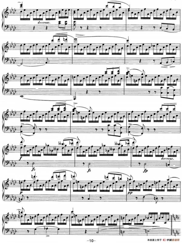 舒伯特f小调即兴曲D.935，Op.142（NO.1）