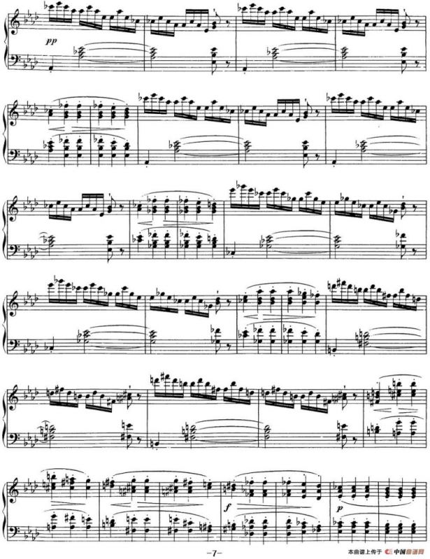 舒伯特降E大调即兴曲D.899，Op.90（NO.4）