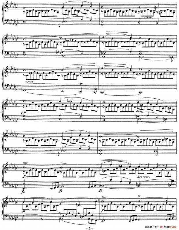 舒伯特降G大调即兴曲D.899，Op.90（NO.3）