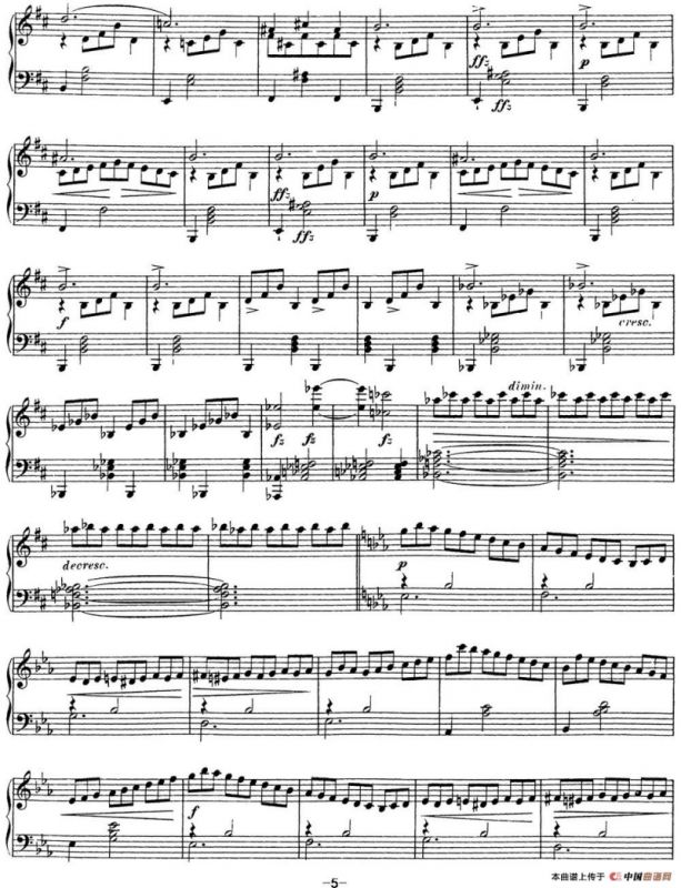 舒伯特降E大调即兴曲D.899，Op.90（NO.2）