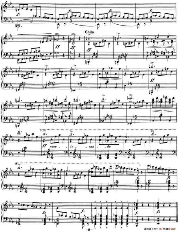 舒伯特降E大调即兴曲D.899，Op.90（NO.2）