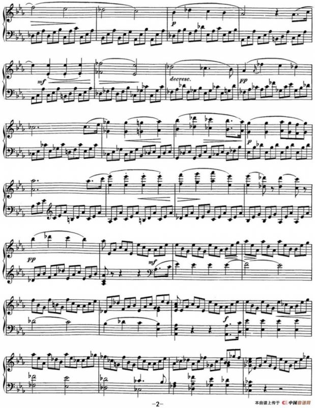 舒伯特c小调即兴曲D.899，Op.90（NO.1）