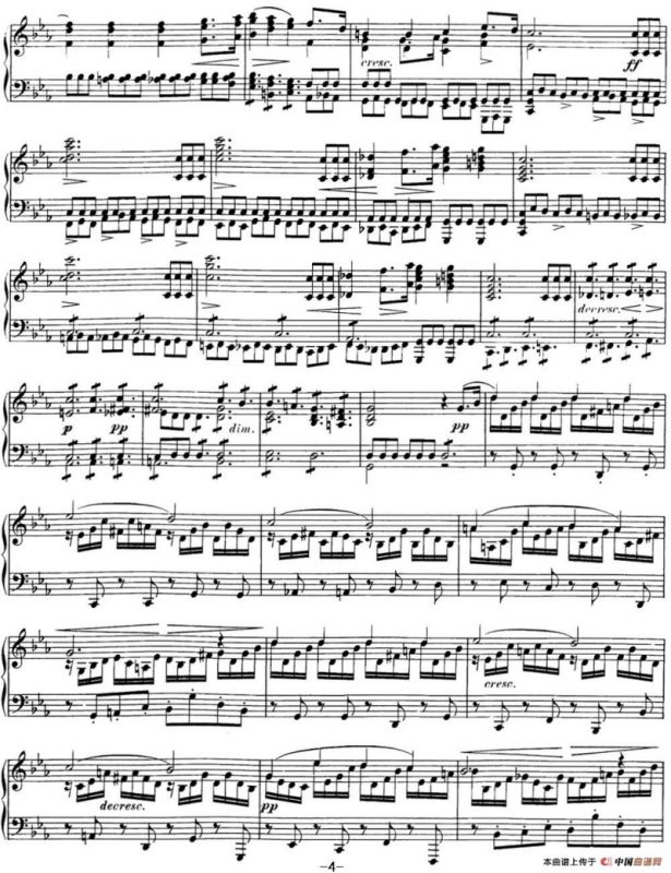 舒伯特c小调即兴曲D.899，Op.90（NO.1）