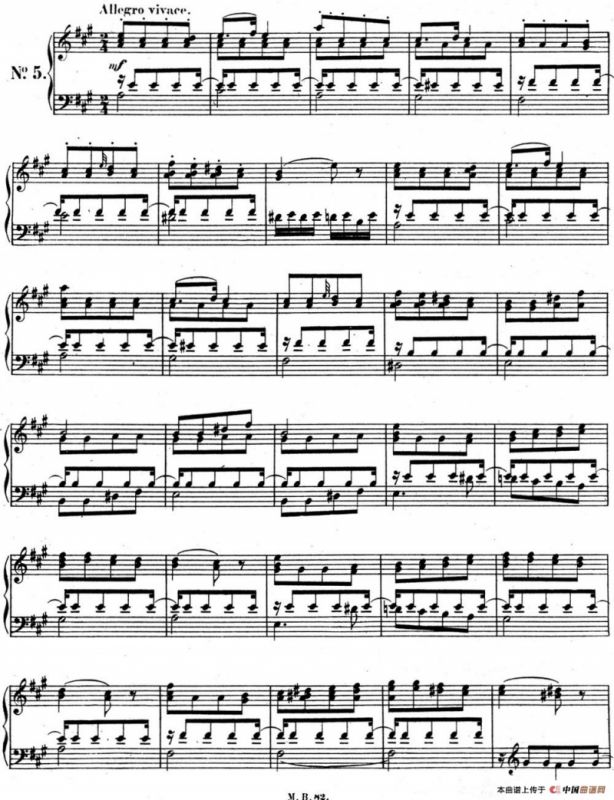 门德尔松无词歌Op.102（NO.5）