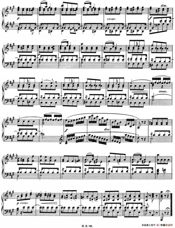 门德尔松无词歌Op.102（NO.5）