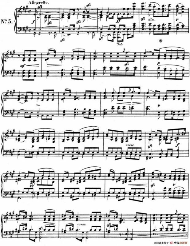 门德尔松无词歌Op.85（NO.5）