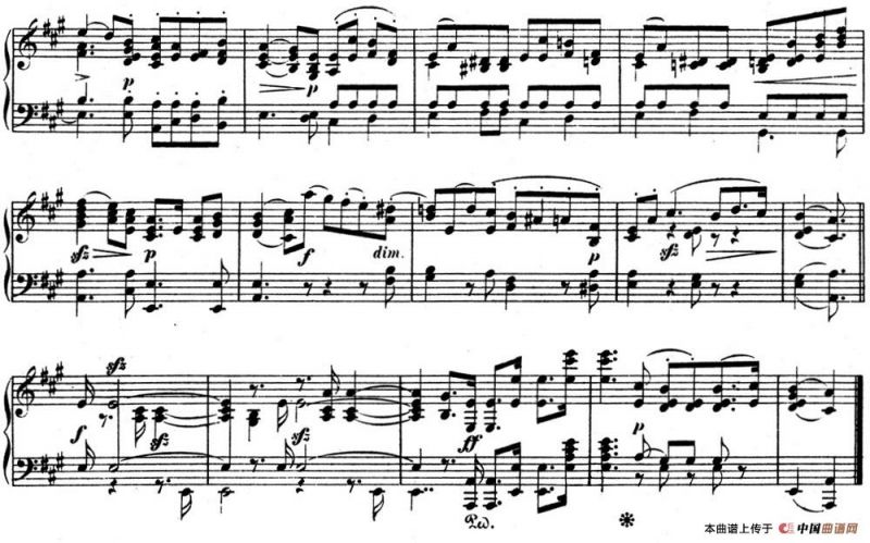 门德尔松无词歌Op.85（NO.5）