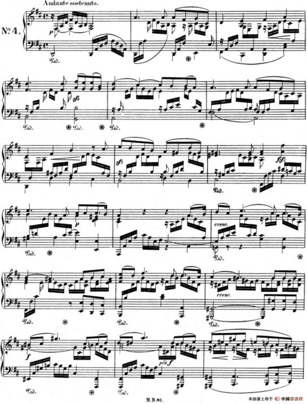 门德尔松无词歌Op.85（NO.4）