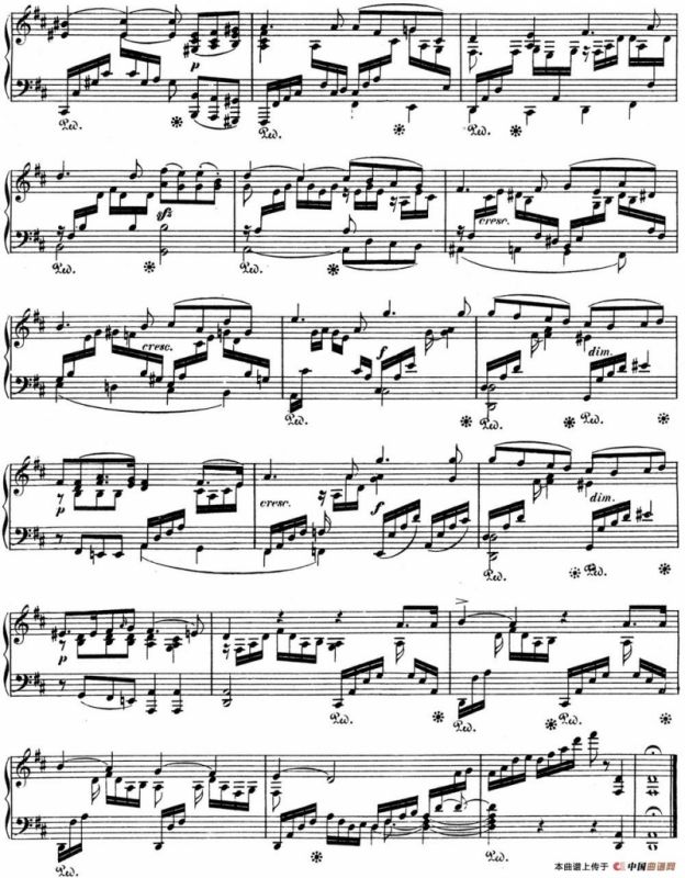 门德尔松无词歌Op.85（NO.4）