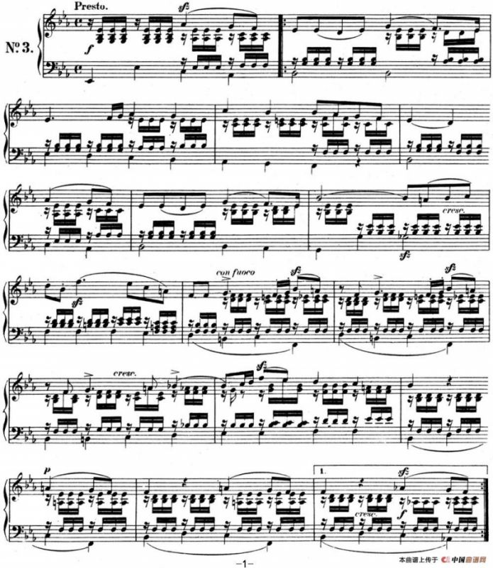 门德尔松无词歌Op.85（NO.3）