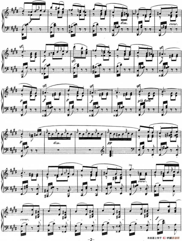 门德尔松无词歌Op.67（NO.6）