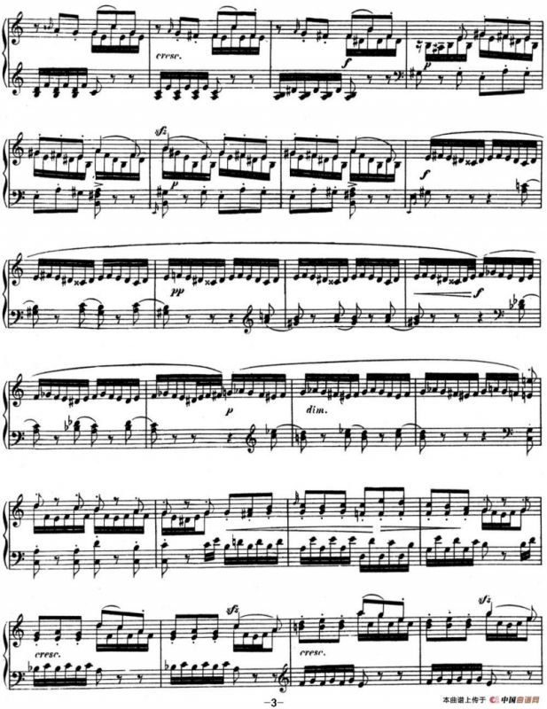 门德尔松无词歌Op.67（NO.4）