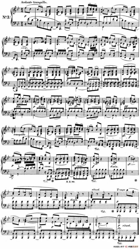 门德尔松无词歌Op.67（NO.3）