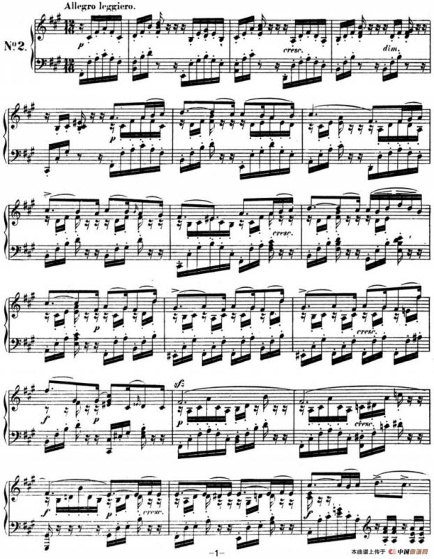 门德尔松无词歌Op.67（NO.2）