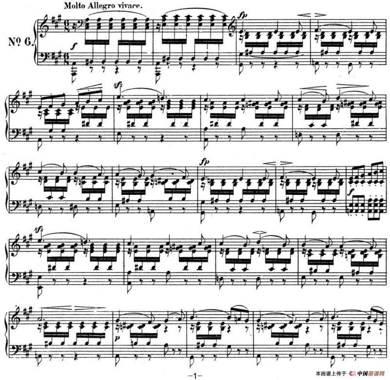 门德尔松无词歌Op.53（NO.6）