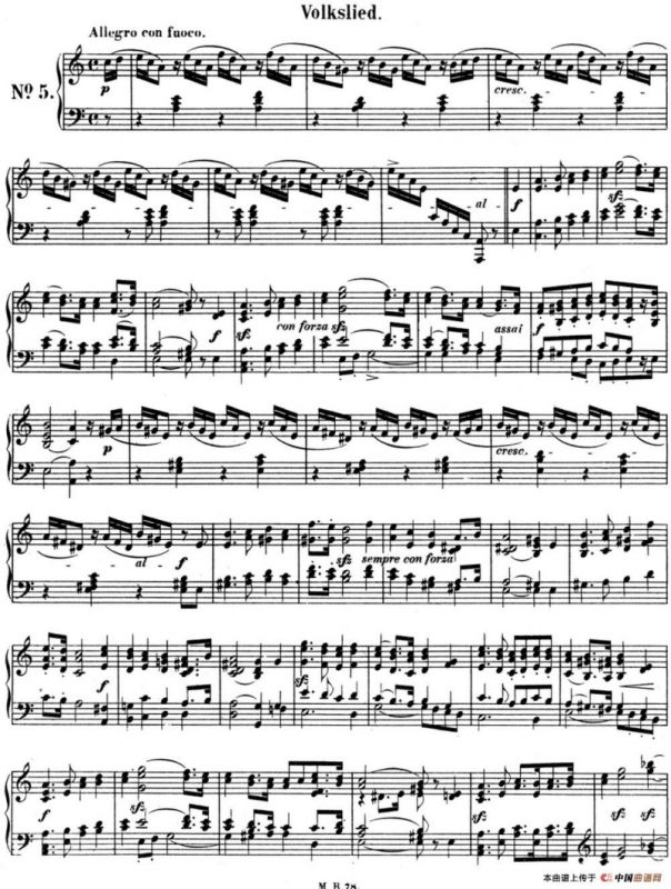 门德尔松无词歌Op.53（NO.5）