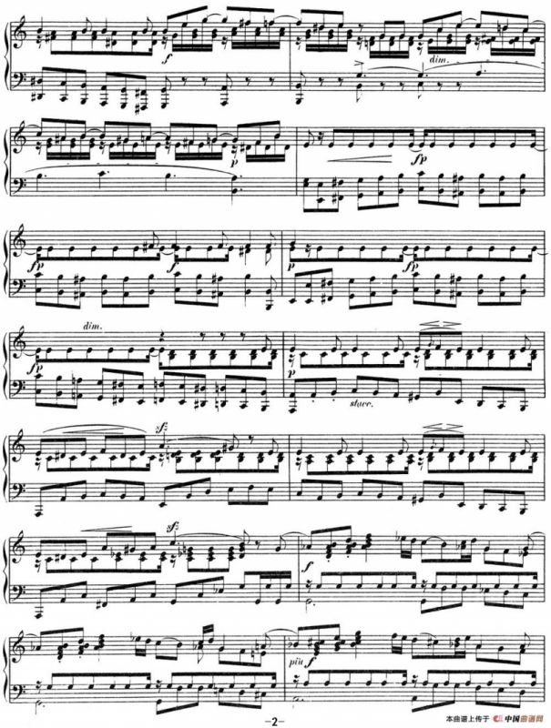 门德尔松无词歌Op.38（NO.5）