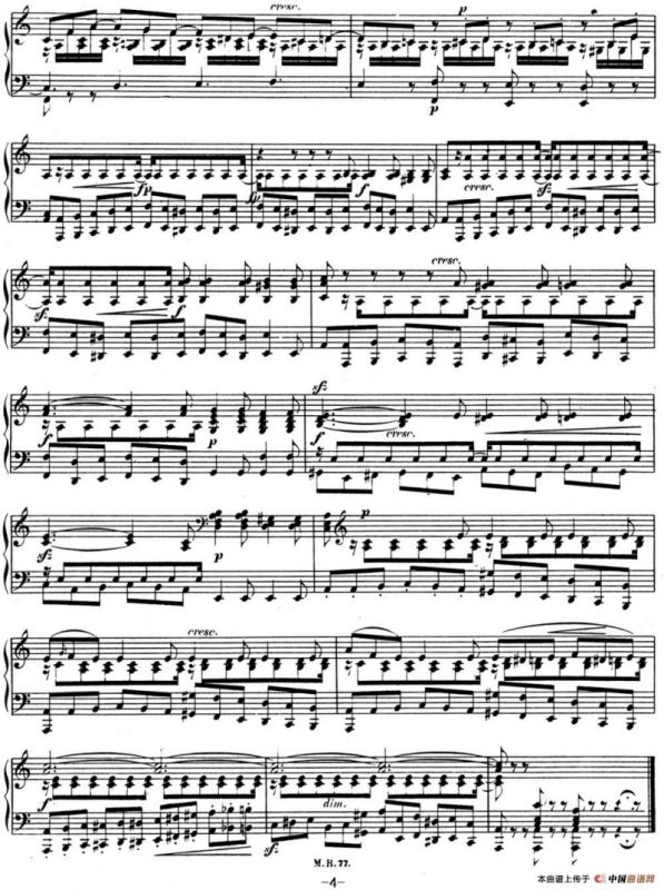 门德尔松无词歌Op.38（NO.5）