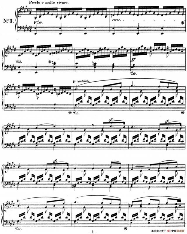 门德尔松无词歌Op.38（NO.3）