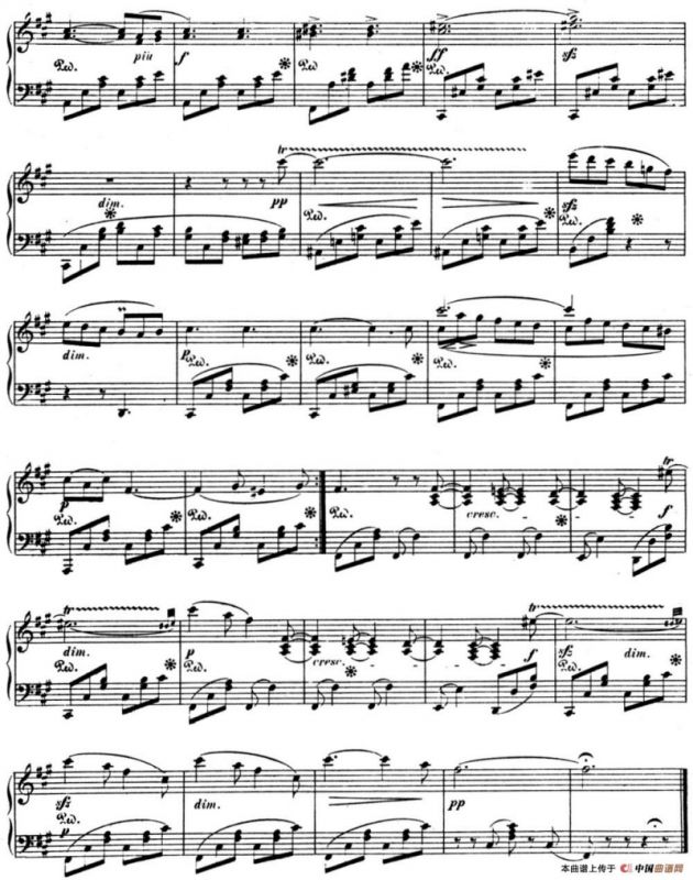 门德尔松无词歌Op.30（NO.6）