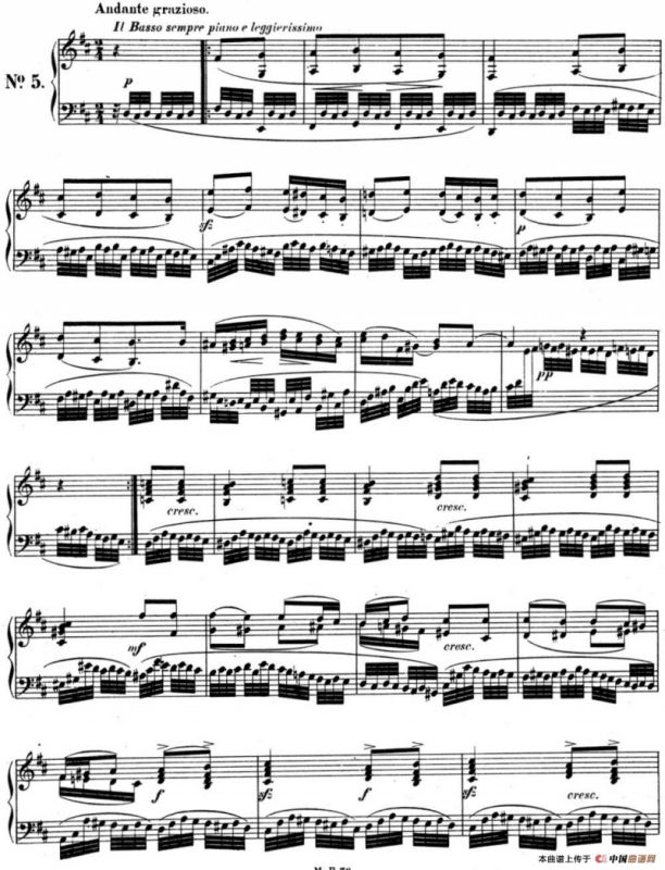 门德尔松无词歌Op.30（NO.5）