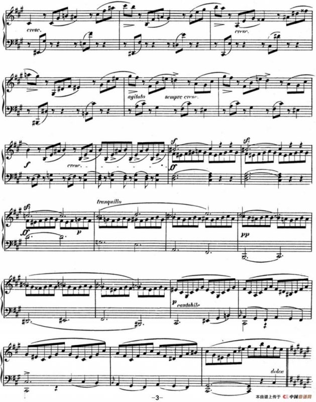 门德尔松无词歌Op.19（NO.5）