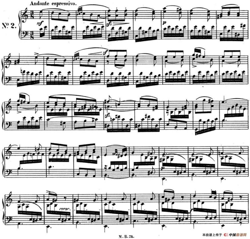 门德尔松无词歌Op.19（NO.2）