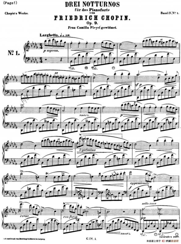降b小调夜曲Op.9（NO.1）