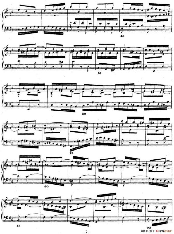 巴赫《平均律钢琴曲集·第二卷》之赋格曲（NO.24）