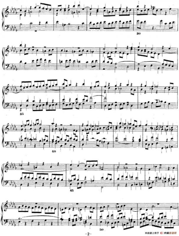 巴赫《平均律钢琴曲集·第二卷》之赋格曲（NO.22）