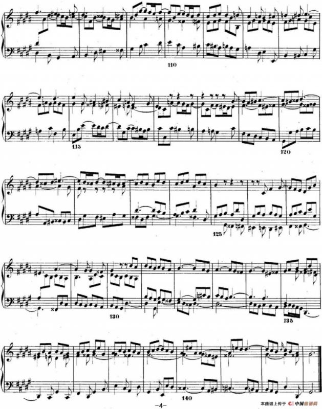 巴赫《平均律钢琴曲集·第二卷》之赋格曲（NO.18）