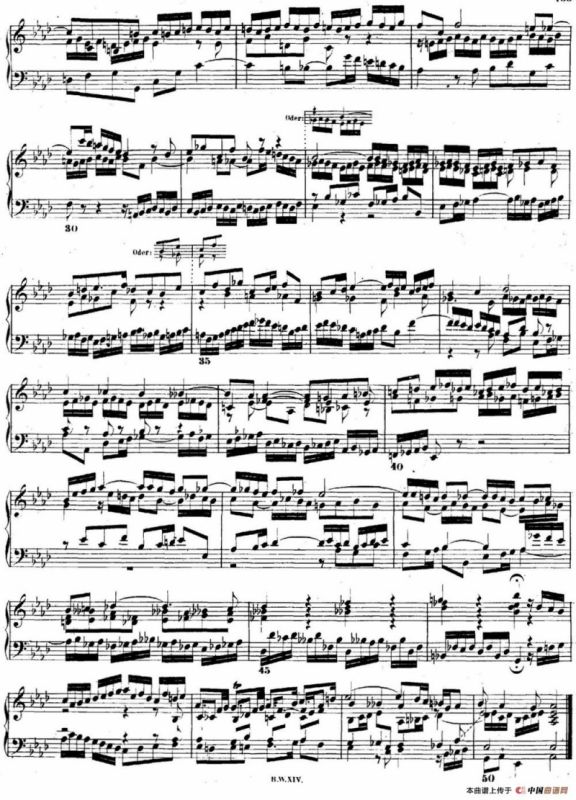 巴赫《平均律钢琴曲集·第二卷》之赋格曲（NO.17）