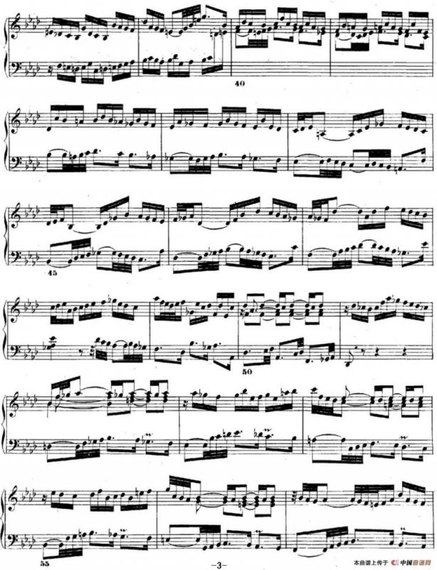 巴赫《平均律钢琴曲集·第二卷》之前奏曲（NO.17）