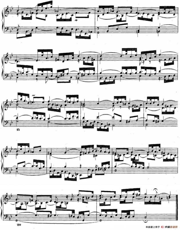 巴赫《平均律钢琴曲集·第二卷》之前奏曲（NO.16）