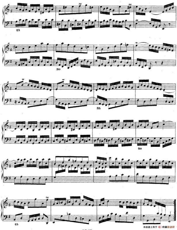 巴赫《平均律钢琴曲集·第二卷》之前奏曲（NO.15）