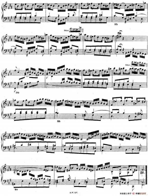 巴赫《平均律钢琴曲集·第二卷》之前奏曲（NO.14）