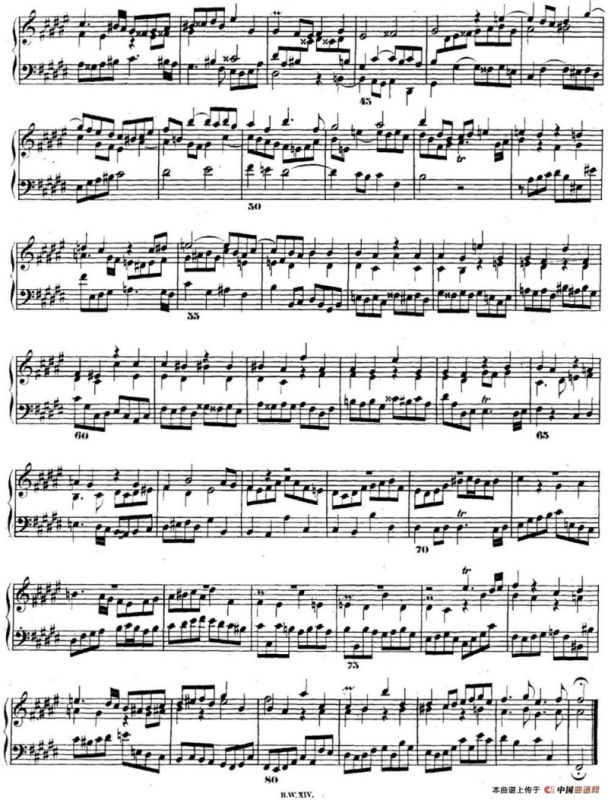 巴赫《平均律钢琴曲集·第二卷》之赋格曲（NO.13）