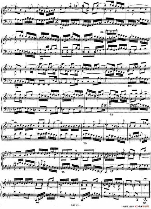 巴赫《平均律钢琴曲集·第二卷》之赋格曲（NO.12）