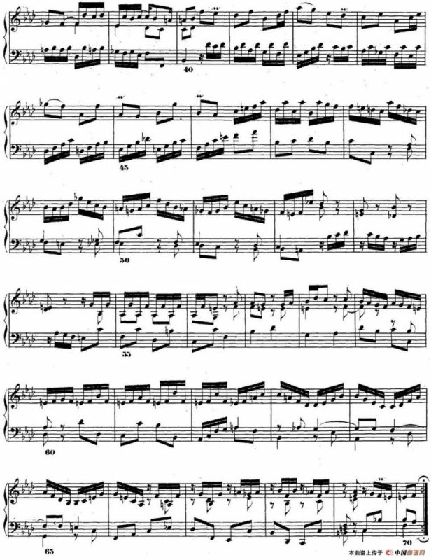 巴赫《平均律钢琴曲集·第二卷》之前奏曲（NO.12）