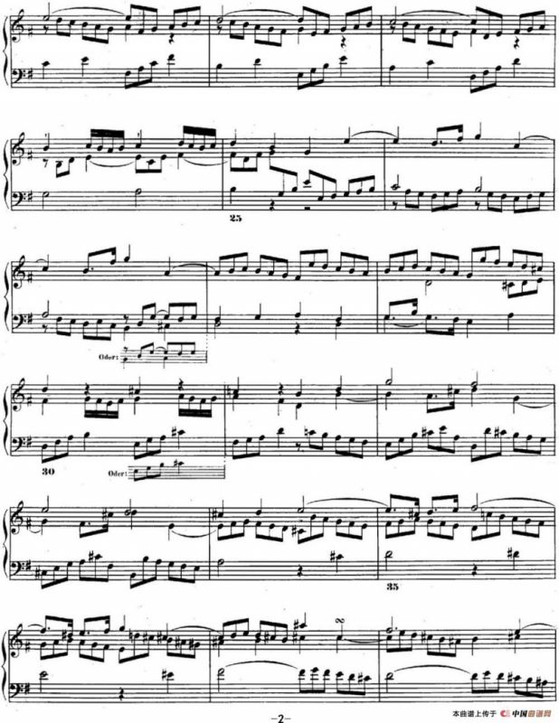 巴赫《平均律钢琴曲集·第二卷》之赋格曲（NO.10）