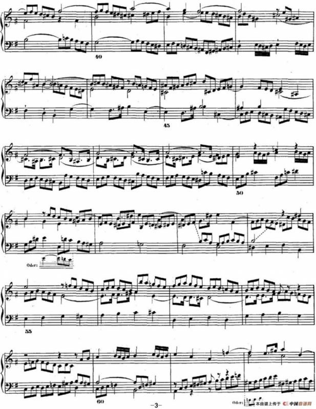 巴赫《平均律钢琴曲集·第二卷》之赋格曲（NO.10）