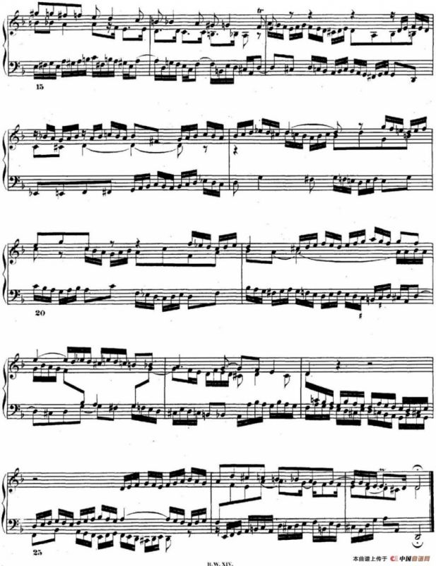 巴赫《平均律钢琴曲集·第二卷》之赋格曲（NO.6）