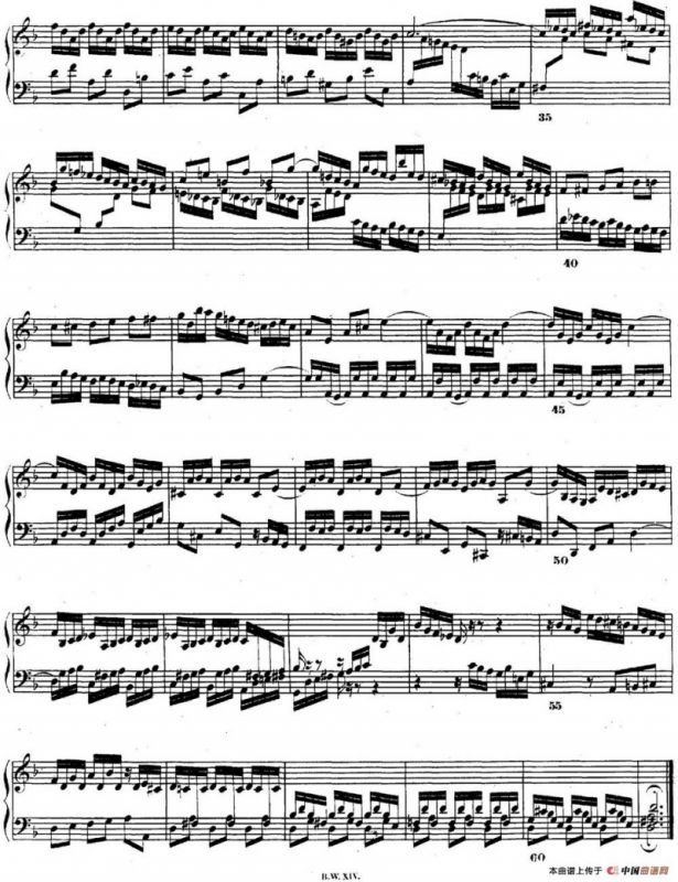 巴赫《平均律钢琴曲集·第二卷》之前奏曲（NO.6）