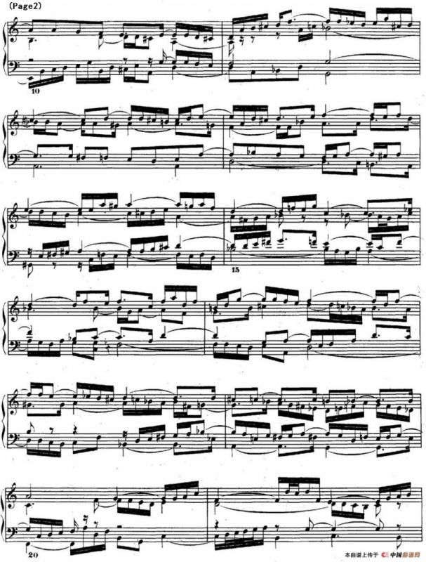 巴赫《平均律钢琴曲集·第二卷》之前奏曲（NO.1）