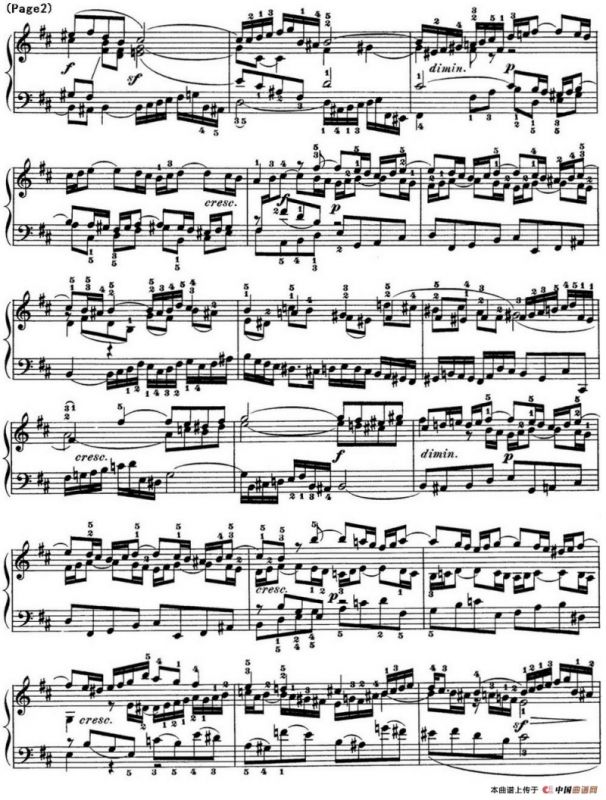 巴赫《平均律钢琴曲集·第一卷》之赋格曲（NO.24）