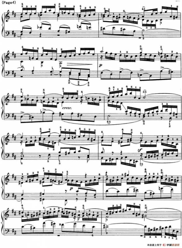 巴赫《平均律钢琴曲集·第一卷》之赋格曲（NO.24）