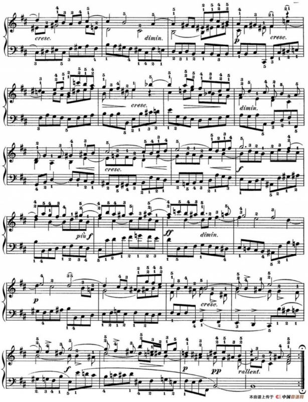 巴赫《平均律钢琴曲集·第一卷》之前奏曲（NO.24）