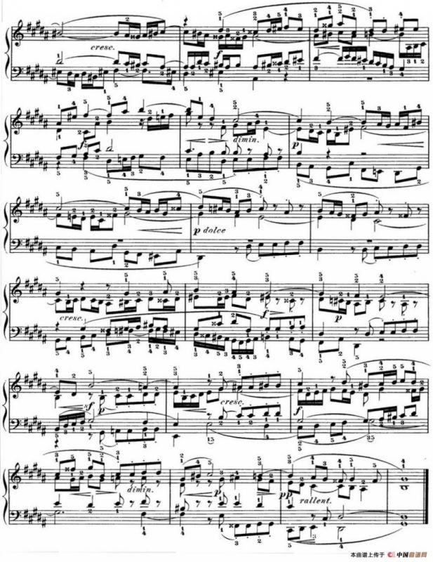 巴赫《平均律钢琴曲集·第一卷》之赋格曲（NO.18）