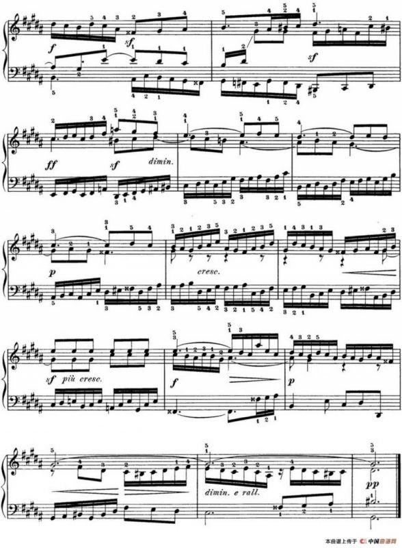 巴赫《平均律钢琴曲集·第一卷》之前奏曲（NO.18）