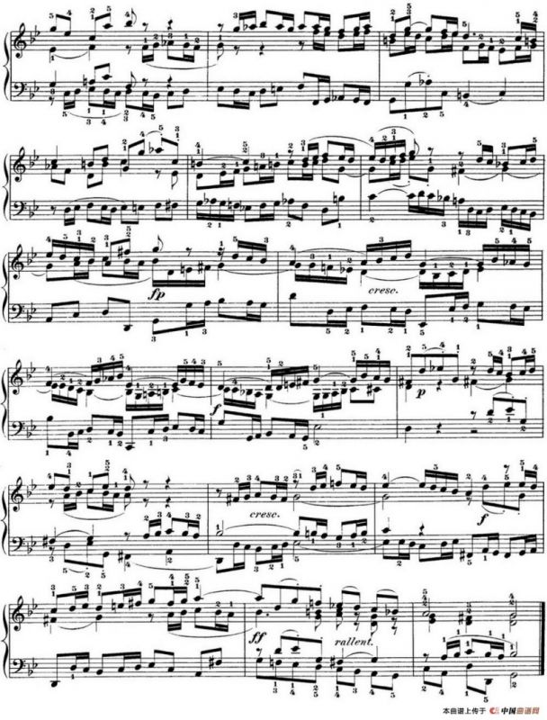 巴赫《平均律钢琴曲集·第一卷》之赋格曲（NO.16）